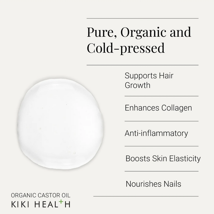 Kiki Health 100% Cold Pressed Organic Castor Oil 250ml benefits