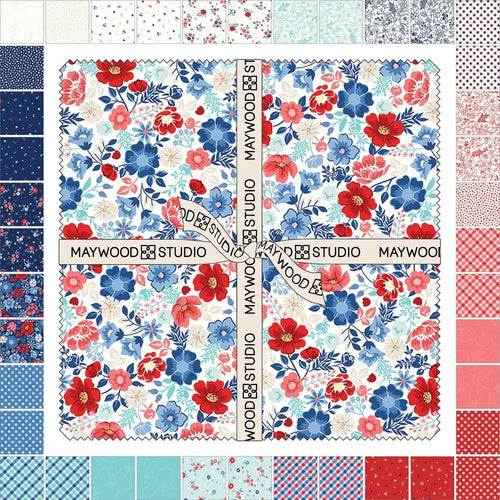 Kimberbell Star-Spangled Beauty 10" Squares 42 pcs