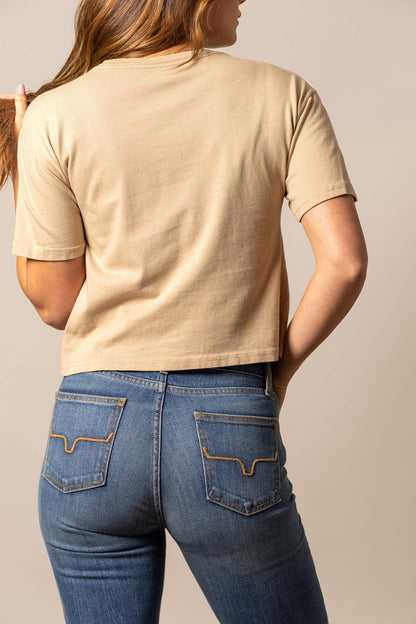Kimes Ranch Bison Skull Crop Tee