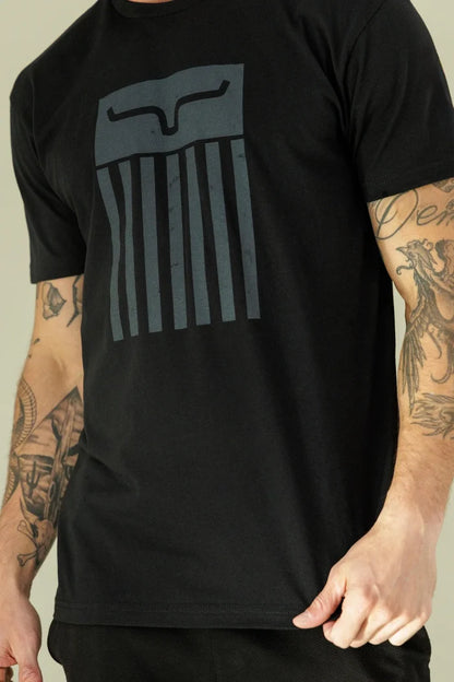 Kimes Ranch Black Patriotic T Shirt