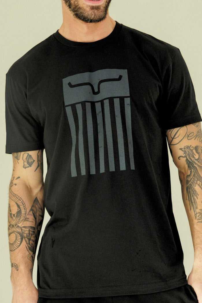 Kimes Ranch Black Patriotic T Shirt