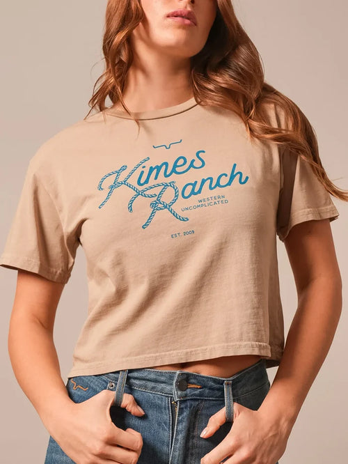 Kimes Ranch Lasso Script Crop Tee