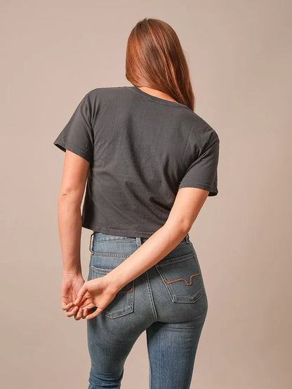 Kimes Ranch Lasso Script Crop Tee