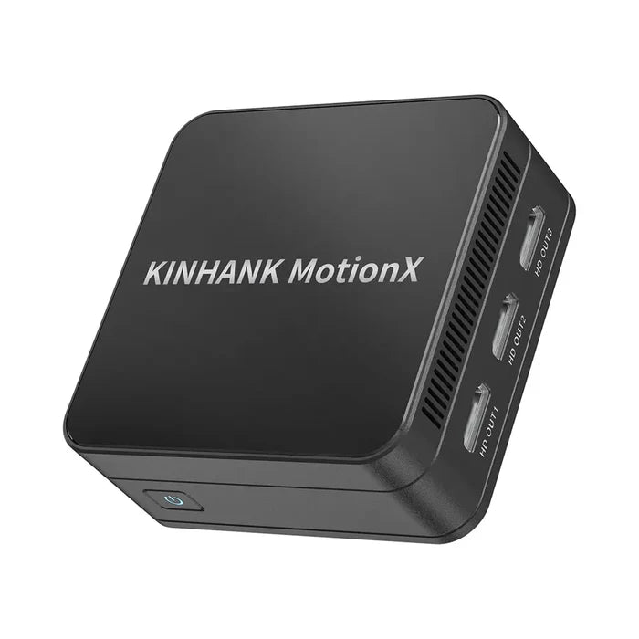 Black KINHANK MotionX device on a white background