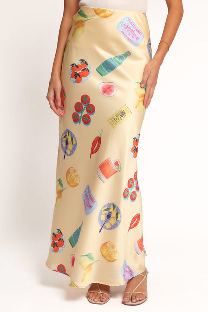 Petal and Pup USA BOTTOMS Kinsey Maxi Skirt - Yellow