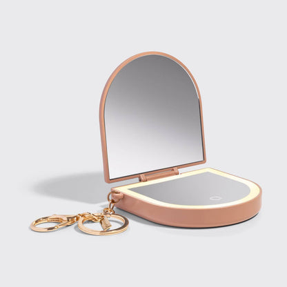 Kitsch Terracotta Compact Mirror Keychain