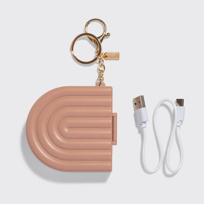Kitsch Terracotta Compact Mirror Keychain