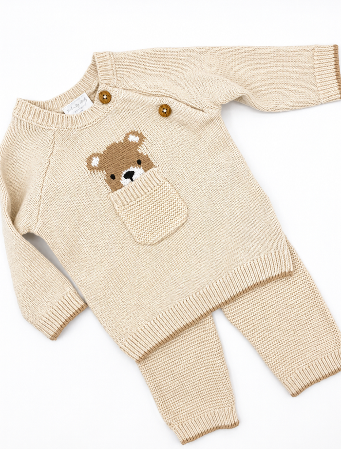 Knitted Bear 2pc Set