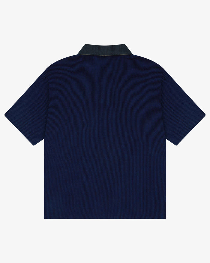 Knitted Polo - Navy