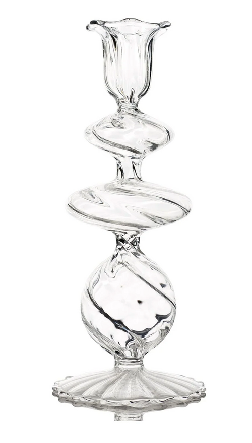 La Boheme, Candlestick, Medium, Clear