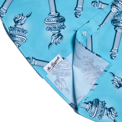RSVLTS RSVLTS Short Sleeve Shirt Lady Liberty's Annual Torch Toss – KUNUFLEX Short Sleeve Shirt