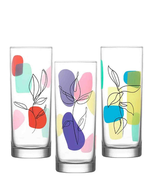 LAV Freehand 360ML Pattern 3 Piece - Clear