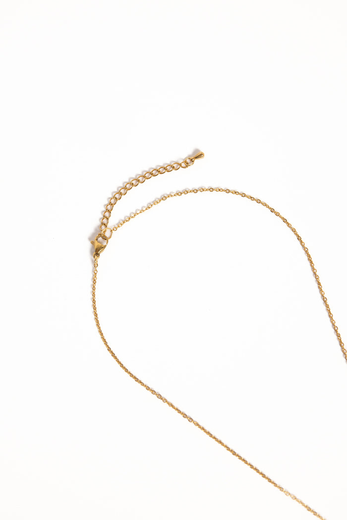 Petal and Pup USA ACCESSORIES Lavinia Necklace - Gold/Pearl One Size