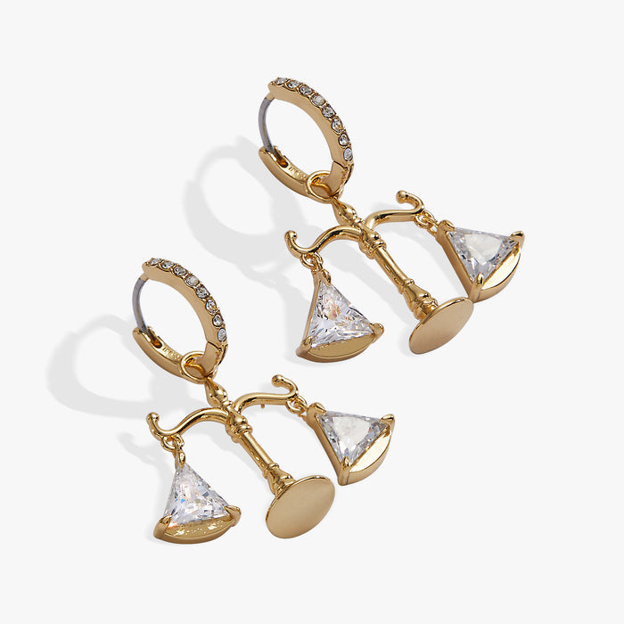 Law Scales of Justice Earring