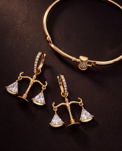 Law Scales of Justice Earring