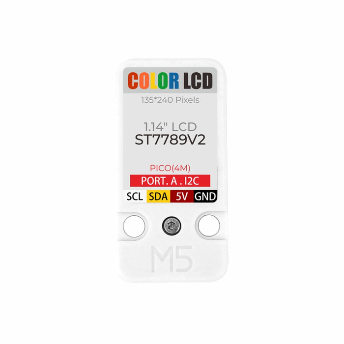LCD Unit 1.14'' 135 × 240 Pixels Display - m5stack-store