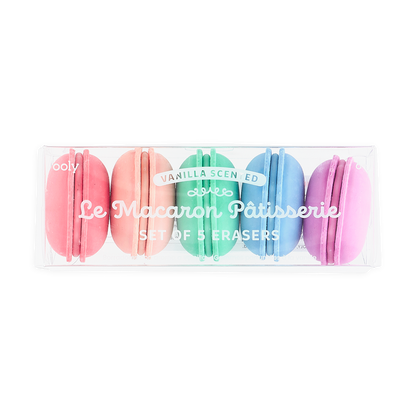 OOLY Le Macaron Patisserie Scented Erasers in package (front)
