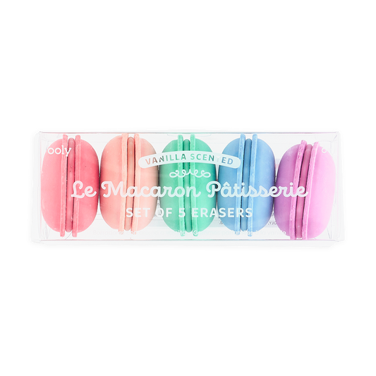OOLY Le Macaron Patisserie Scented Erasers in package (front)