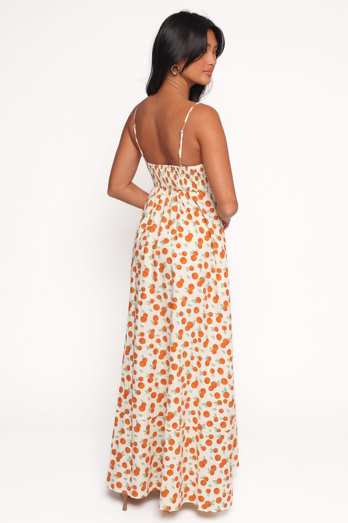 Petal and Pup USA DRESSES Leah Maxi Dress - Clementine Print