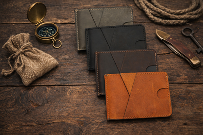 Leather Money Clip Wallet