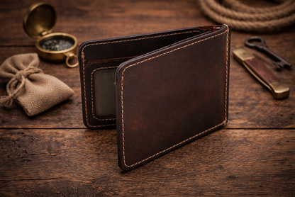 Leather Money Clip Wallet
