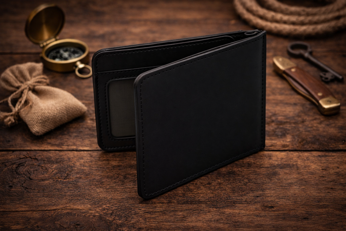 Leather Money Clip Wallet