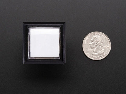 LED Illuminated Pushbutton - 30mm Square by The Pi Hut - The Pi Hut