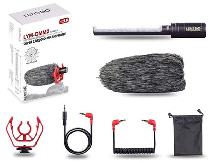 Lensgo Lg-Dmm1 Microphone 3M Range Cardioid Vlogging Live Stream