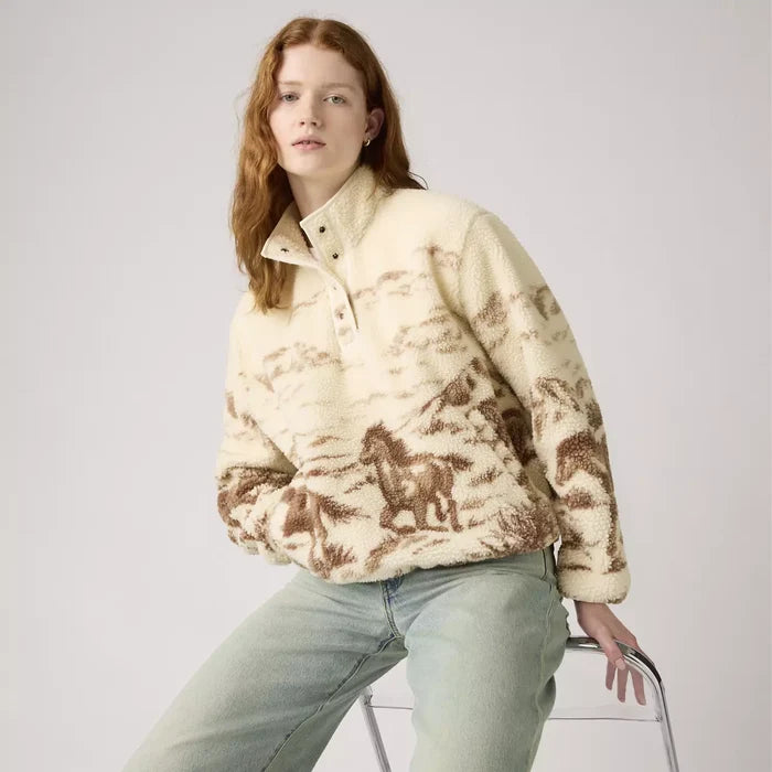 Levi Wild Horses Sherpa Pullover