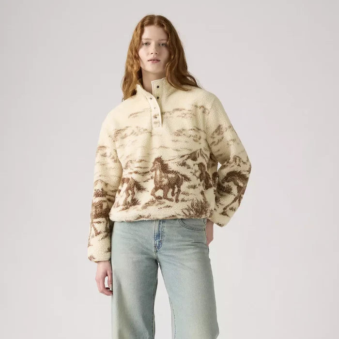 Levi Wild Horses Sherpa Pullover