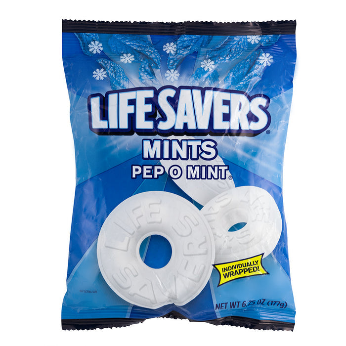 Lifesavers Mints Pep-O-Mint 6.25oz Peg Bag - 12ct