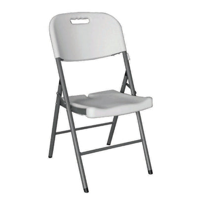 Lifestyle Folding Chair Plain White