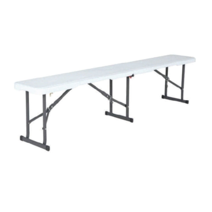 Lifestyle Folding Half Bench 6ft White