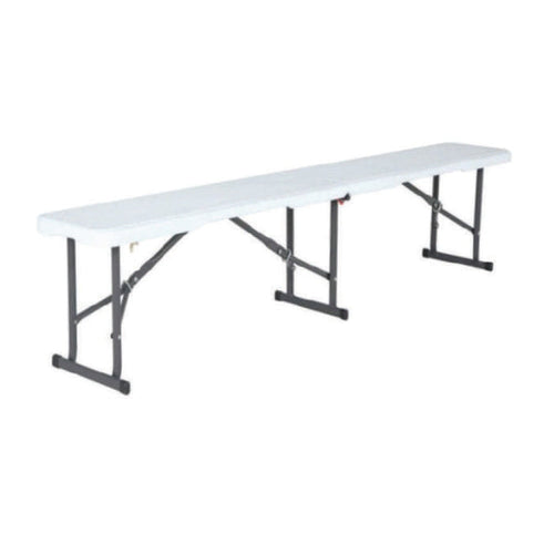 Lifestyle Folding Half Bench 6ft White