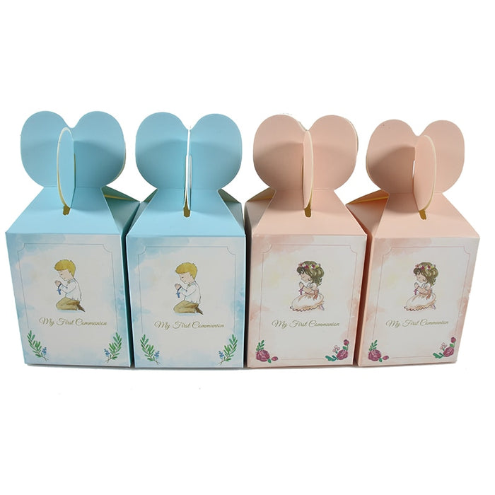 Light Pink or Blue My First Communion Candy Boxes