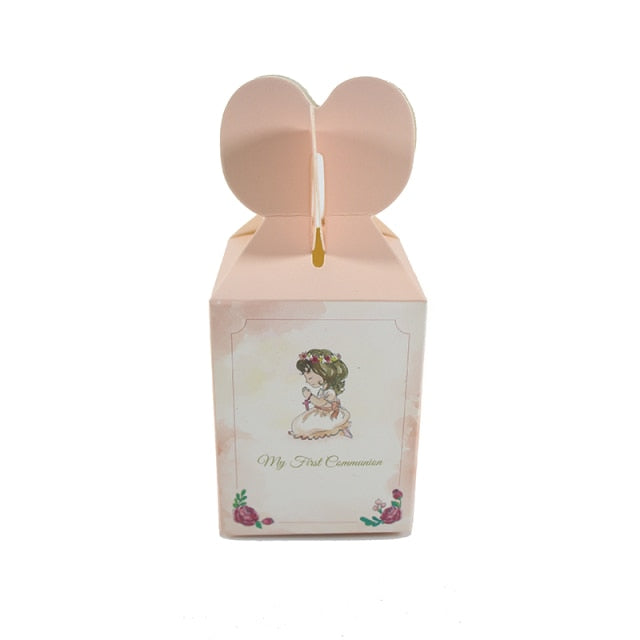 Light Pink or Blue My First Communion Candy Boxes
