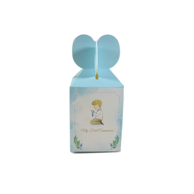 Light Pink or Blue My First Communion Candy Boxes