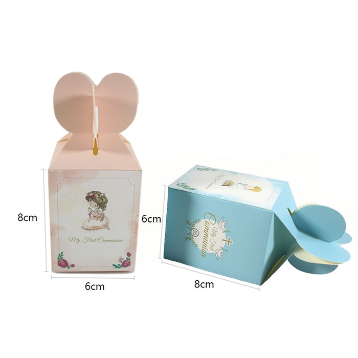 Light Pink or Blue My First Communion Candy Boxes
