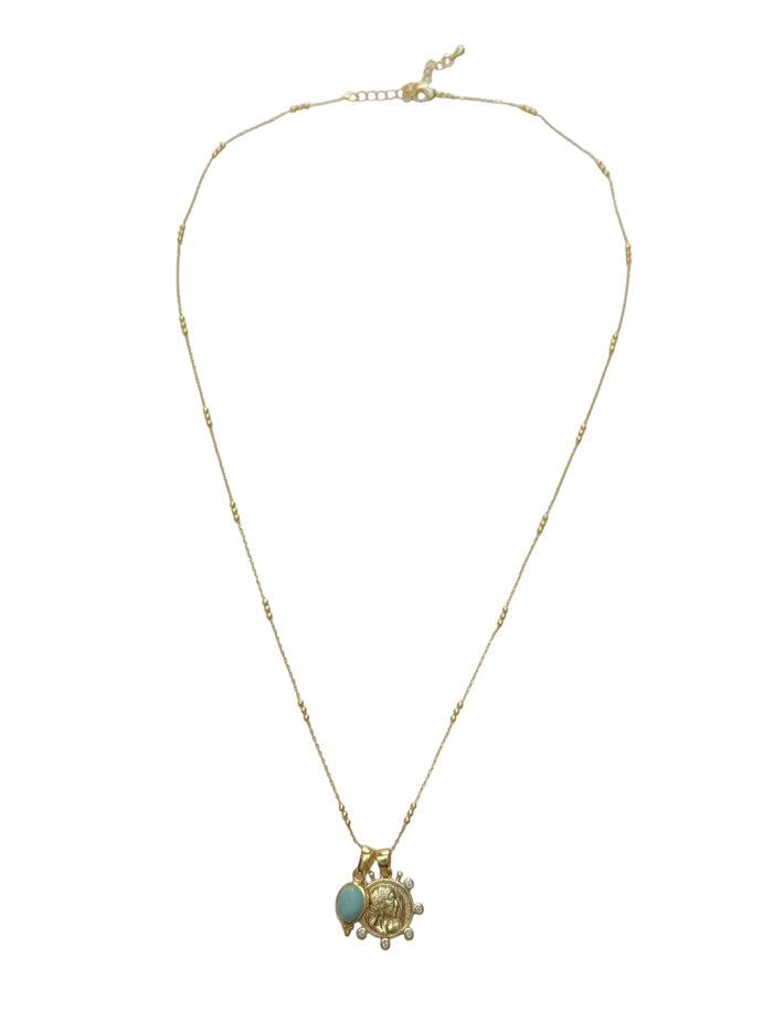Lilith Necklace Statement gold necklace for summer layering jewellery look