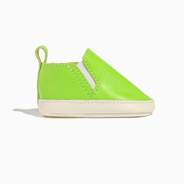 Lime Slip On Baby Shoe Slip On Soft Sole