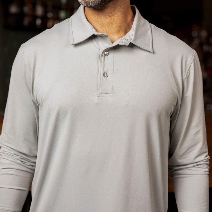 RSVLTS Breakfast Balls Commuter Long Sleeve Polo Limestone – Commuter Long Sleeve Polo Limestone – Commuter Long Sleeve Polo