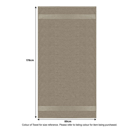 Linenland Extra Large Bath Sheet Towel 89 x 178cm - Coral -Home Living Store - -