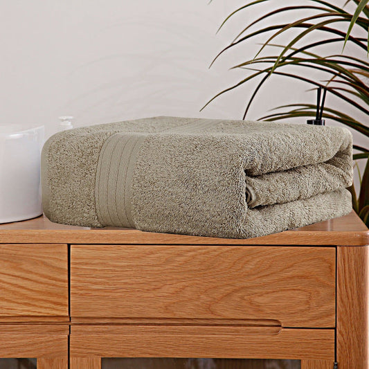 Linenland Extra Large Bath Sheet Towel 89 x 178cm - Sandstone -Home Living Store - -