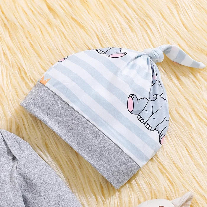 LITTLE ELEPHANT Outfit with Beanie