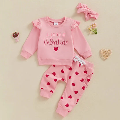LITTLE VALENTINE Ruffle Outfit