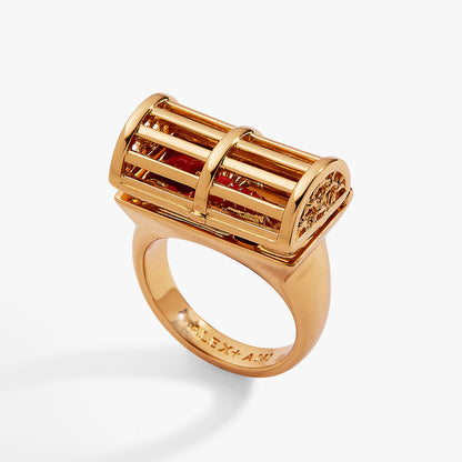 Lobster Boil Hinged Cage Ring