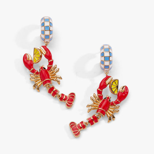 Lobster Boil Statement Earring