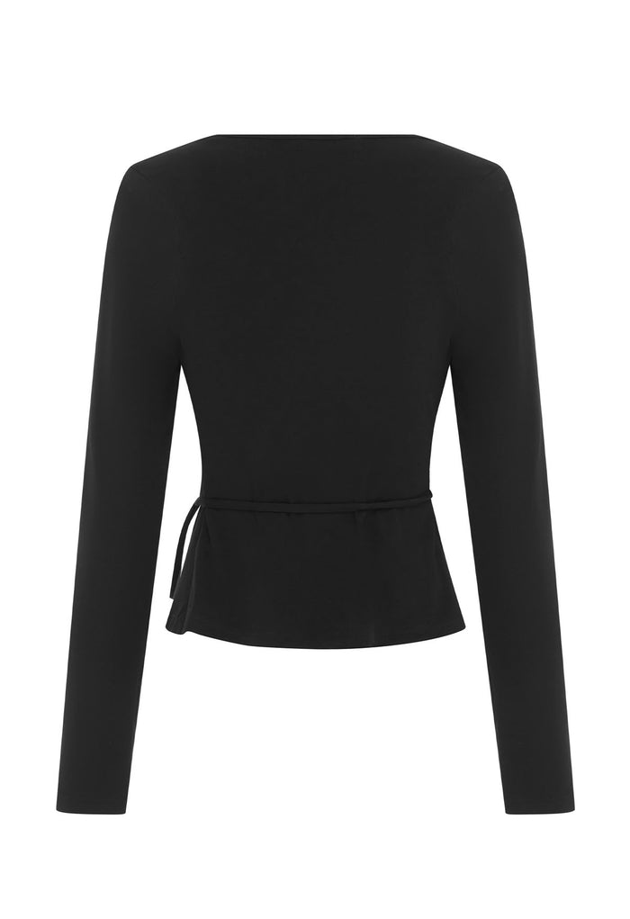 Long Sleeve Wrap Top Nera (Original Fit)