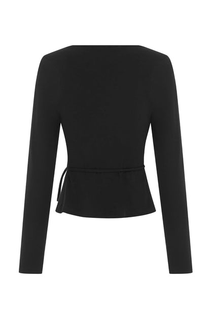 Long Sleeve Wrap Top Nera (Original Fit)