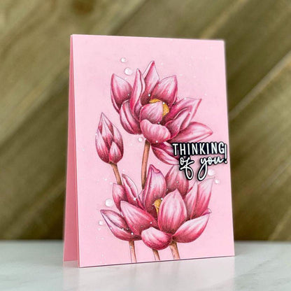 Lotus Digital Stamp - Alex Syberia Designs